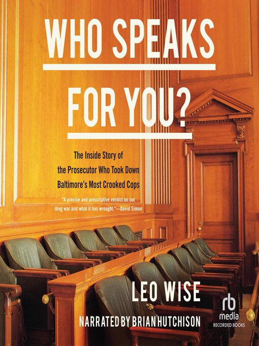 Title details for Who Speaks for You? by Leo Wise - Available